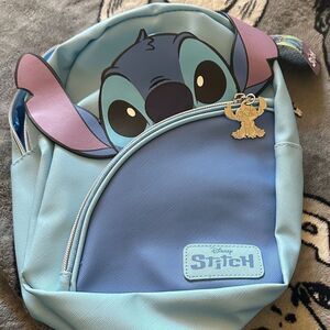 Disney Stitch Kids Backpack - Light Blue and Purple